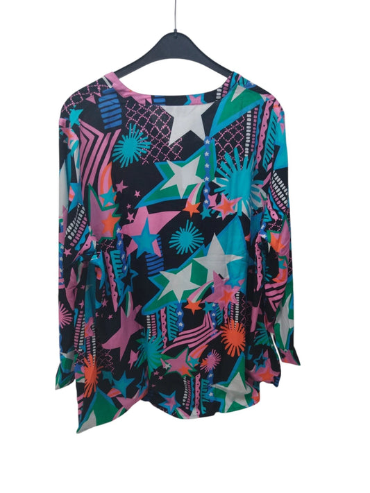 Angel of Style Damen Tunikabluse Shirt A-Linie Sternenmuster Gr. 50