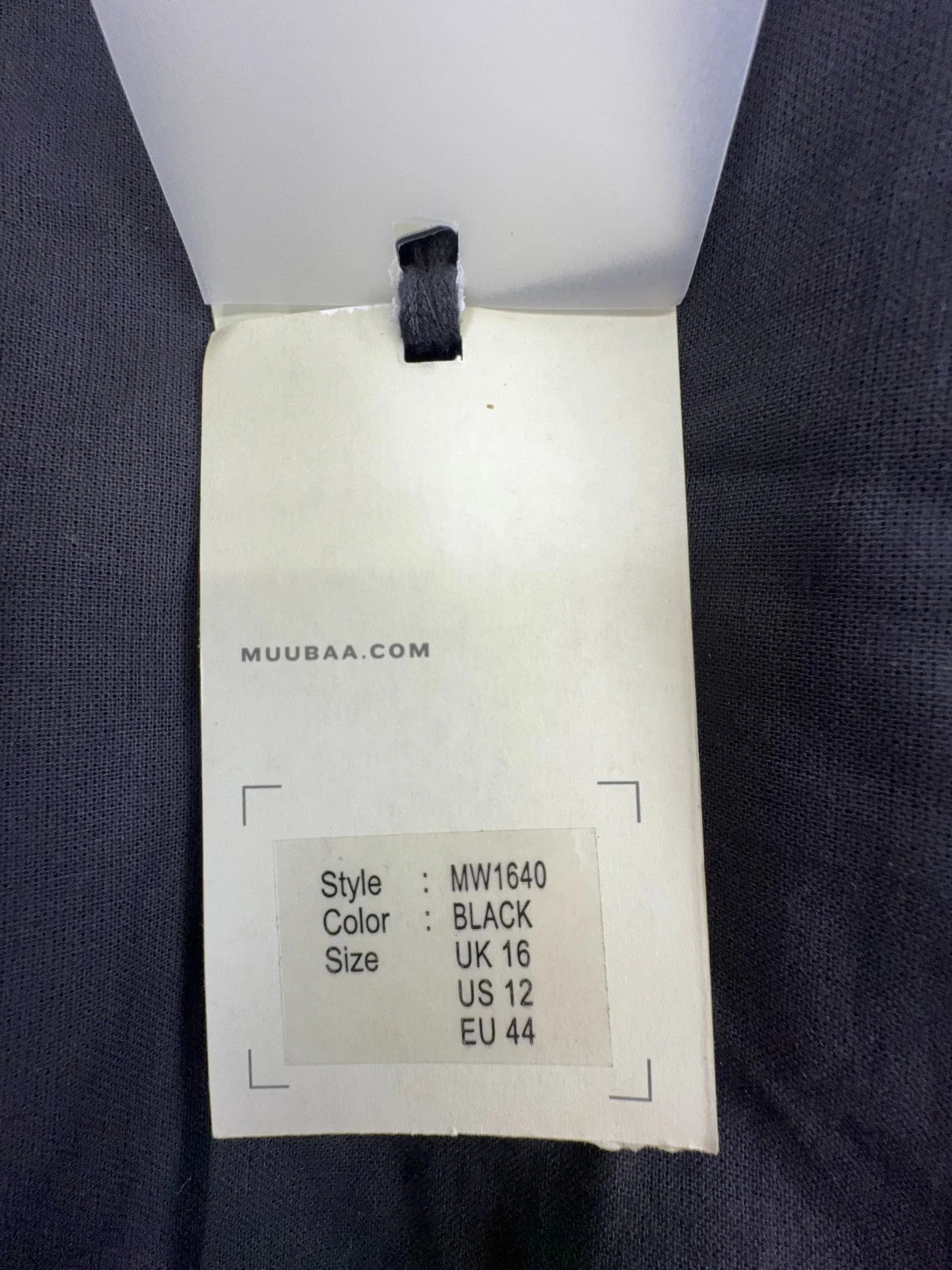 MUUBAA Damen Lederjacke mit Gürtel Gr. 44 schwarz Lammleder