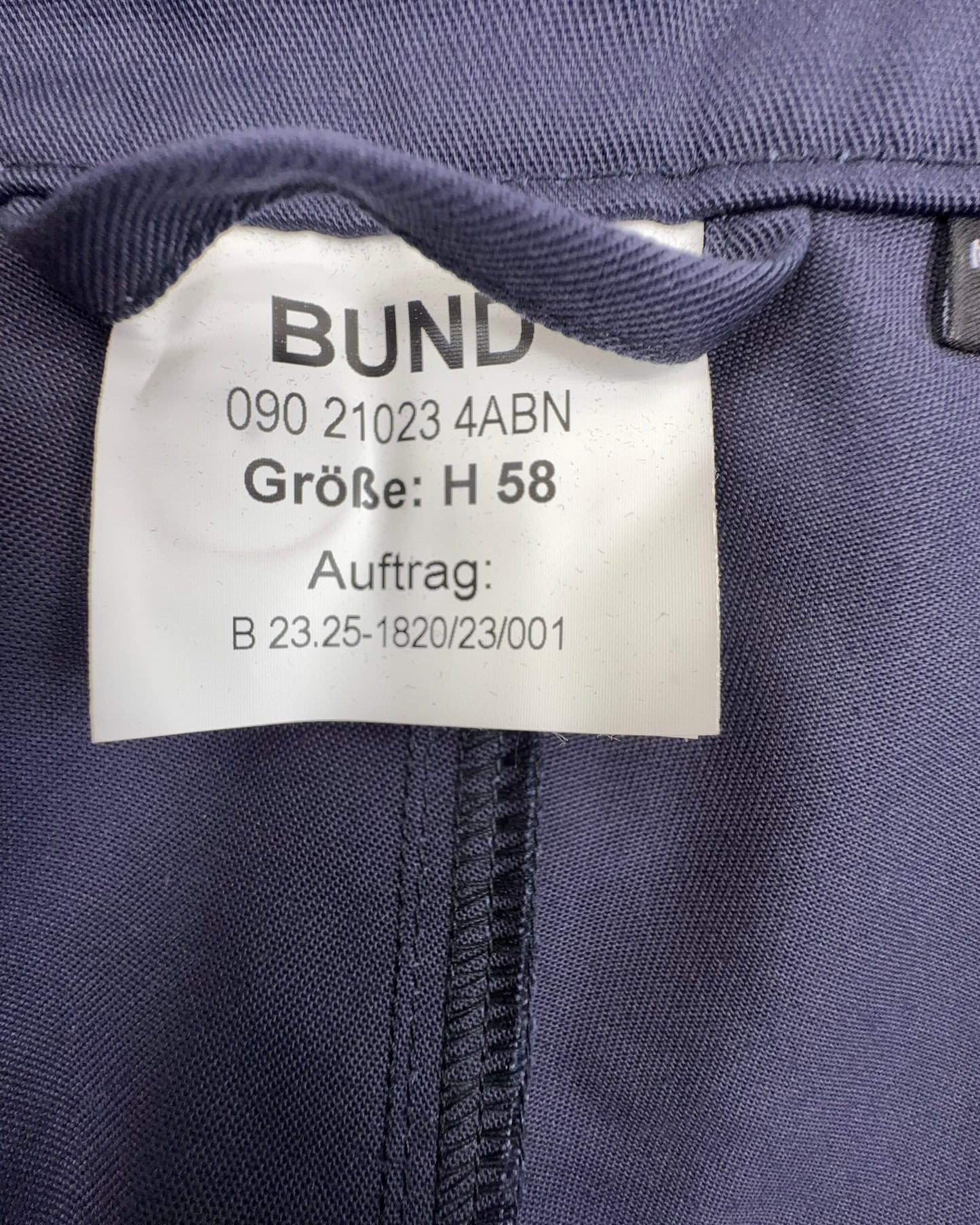 Wattana Herren Bund Einsatzhose Diensthose Gr. 58 Dunkelblau NEU