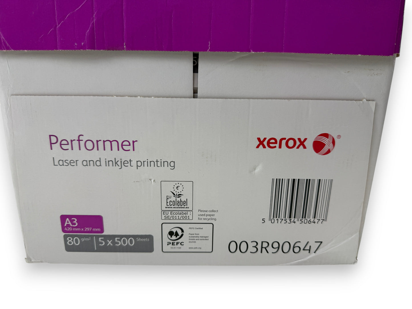 Xerox Performer Kopierpapier A3 80g/m² Weiß 2500 Blatt Druckerpapier