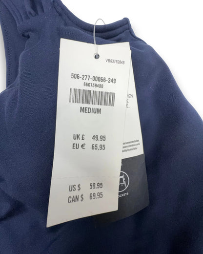 Gilly Hicks Active Dress Kleid Gr. M Marineblau Funktionskleid Innenhose