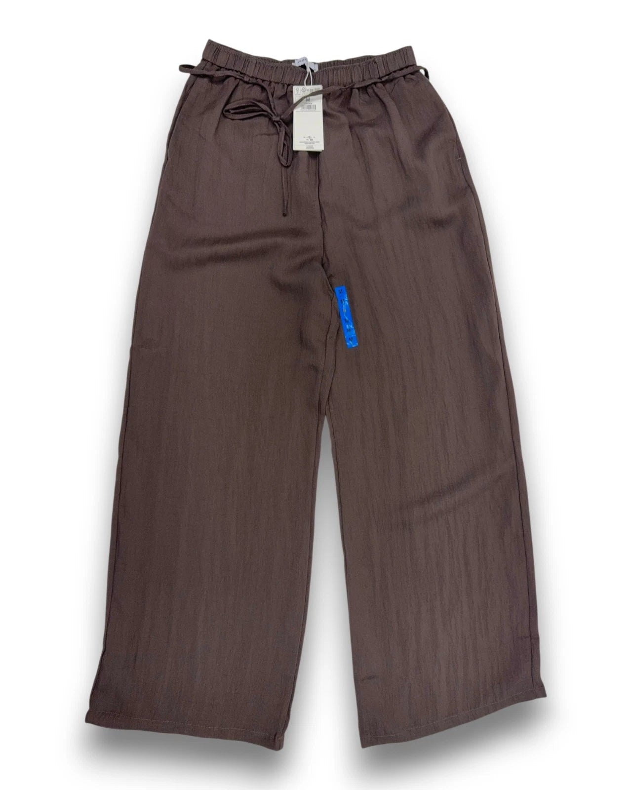 Reserved Damen Palazzohose Gr. M Dunkelbraun Relaxed Fit Hose Stoffhose