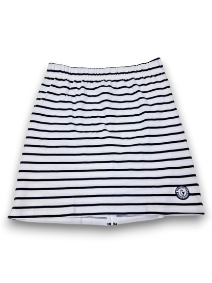 Schietwetter Rock Damen Weiß Navy gestreift Sweatrock Gr. 40