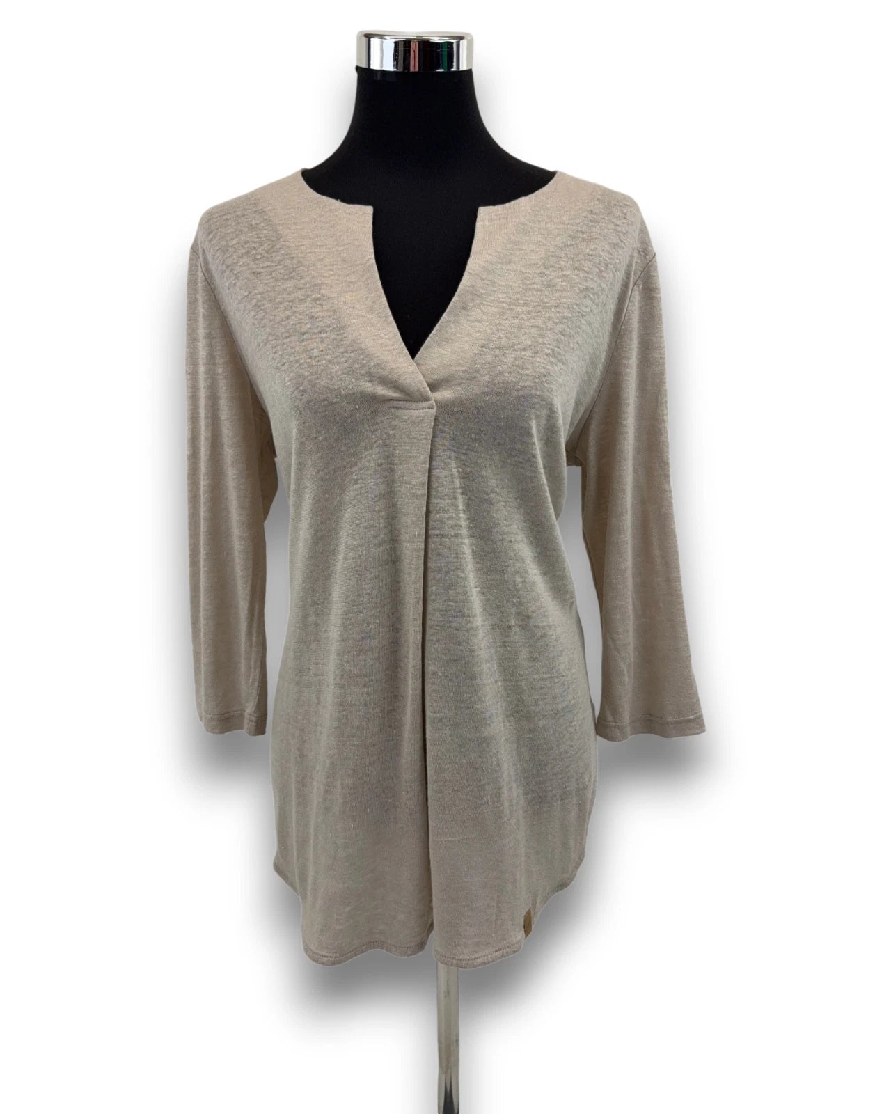 Ivanhoe Damenshirt GY Ilse Leinen Shirt Gr. 40 Naturmelange 3/4 Arm Sommershirt
