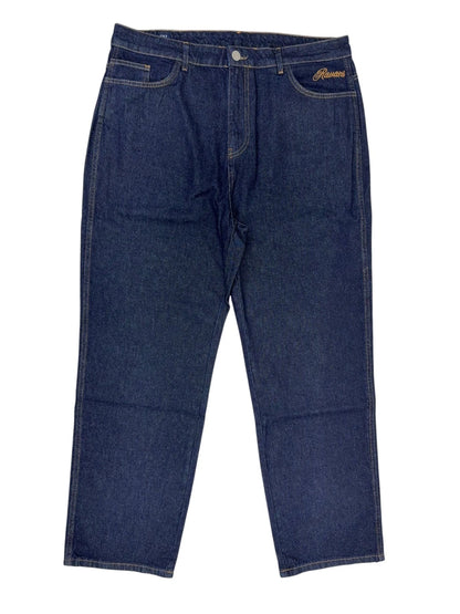 RVNI Herren Baggy Fit Jeans OG Nazar Gr. 36 Dark Blue Mit Patches hinten Hose