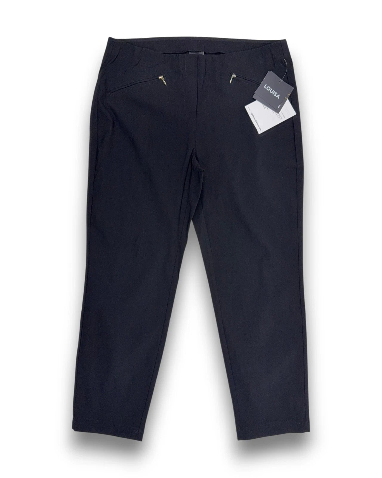 Goldner Damen Bengalinhose "LOUISA" – Schwarz – Kurzgröße 23 (Gr. 46) Hose