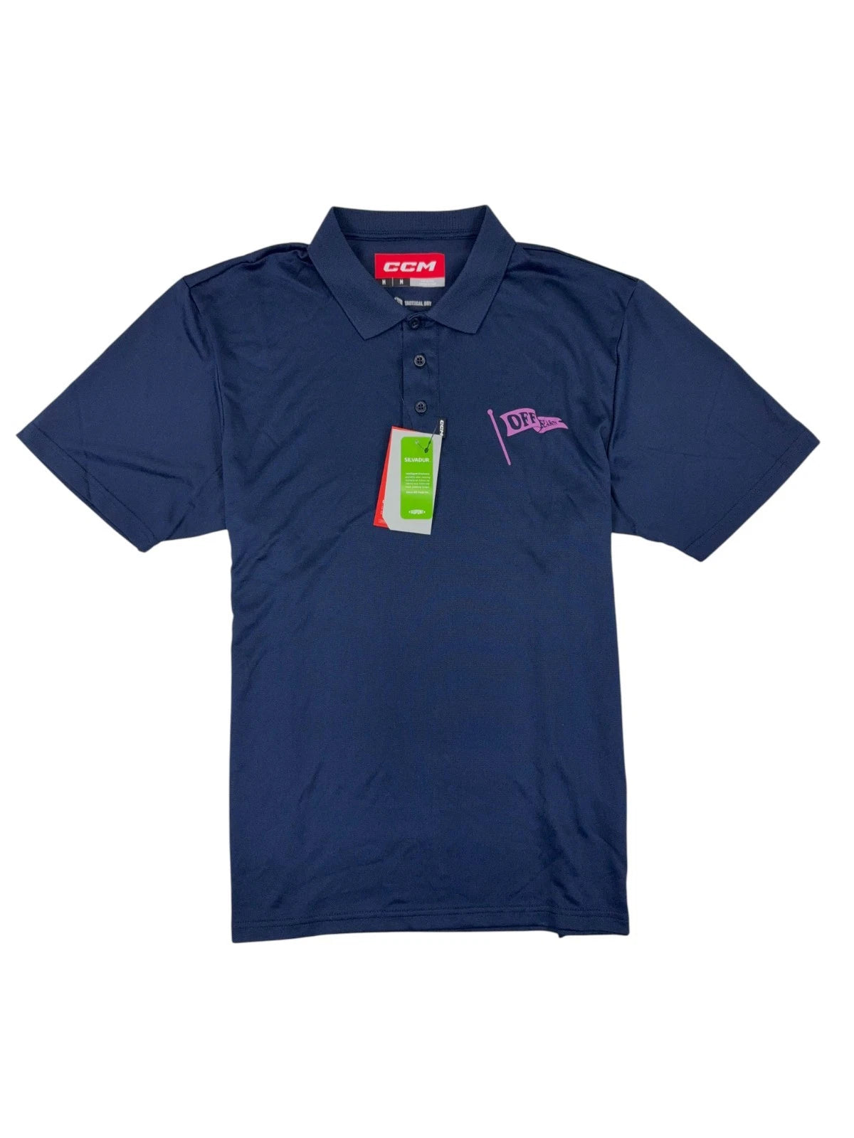 CCM Herren T-Shirt Golf Polo Gr. M in Navy Blau Regular Fit Poloshirt