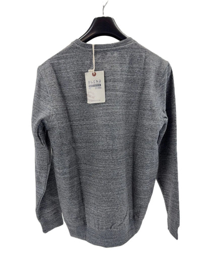 Blend BHHenry Herren Sweatshirt Pullover Sweater Rundhals Gr. S Grau
