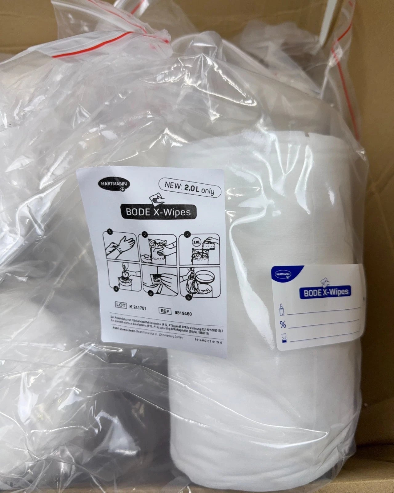 Hartmann 9819460 BODE X-Wipes Vliesrollen für Tuchspendersystem 8 x 90 Tücher
