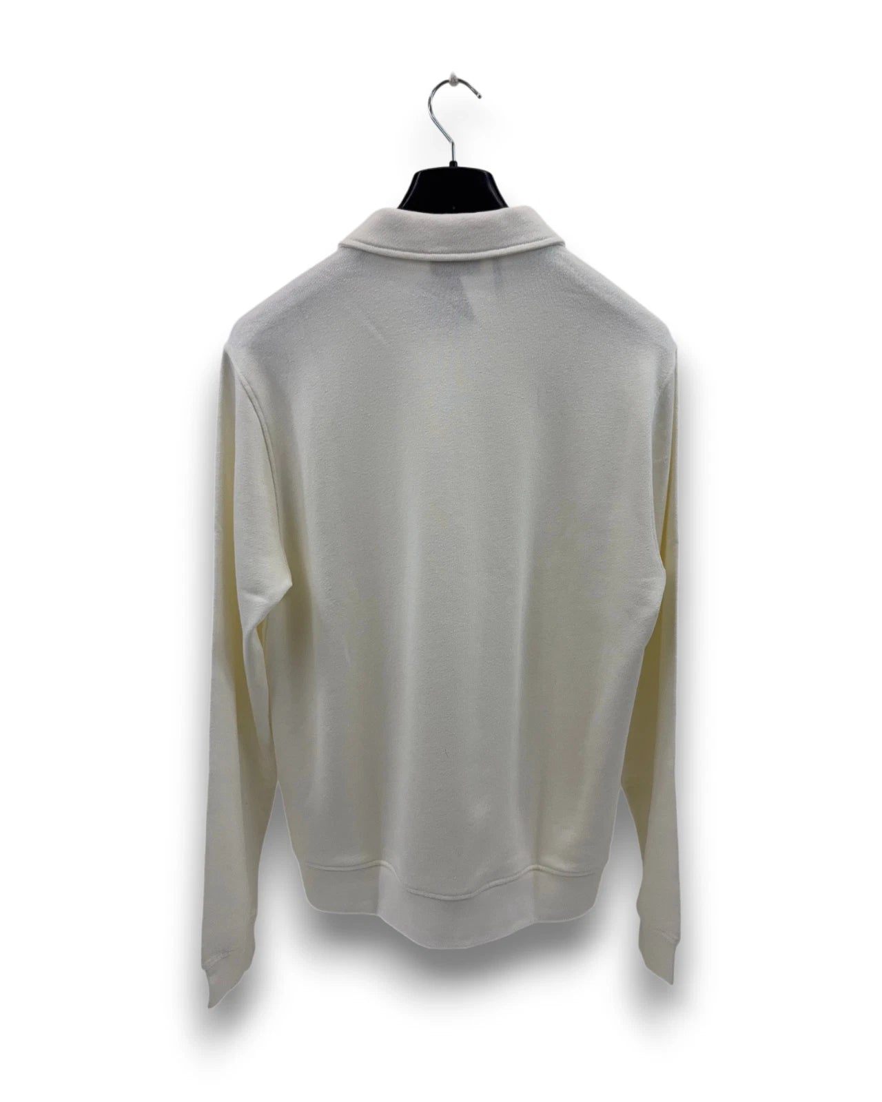 MAERZ Herren Polo-Sweatshirt Gr. 50 Langarm Pullover Off-White