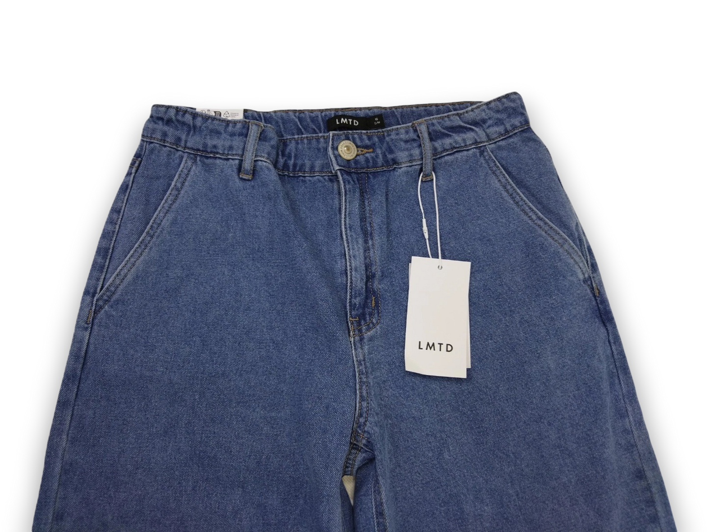 LMTD Jungen Jeans Gr. 170 Loosefit Hose Toizza in Blue Denim Stretcheinsatz