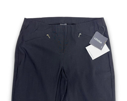 Goldner Damen Bengalinhose "LOUISA" – Schwarz – Kurzgröße 23 (Gr. 46) Hose