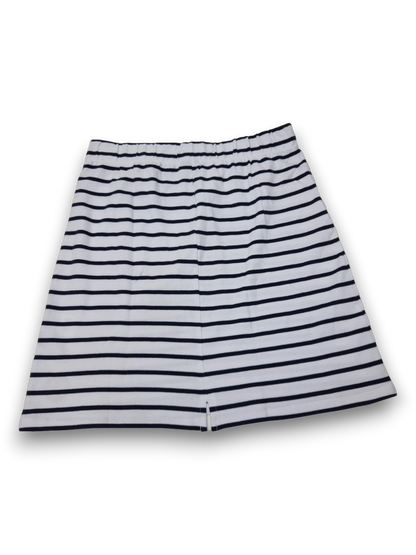 Schietwetter Rock Damen Weiß Navy gestreift Sweatrock Gr. 38