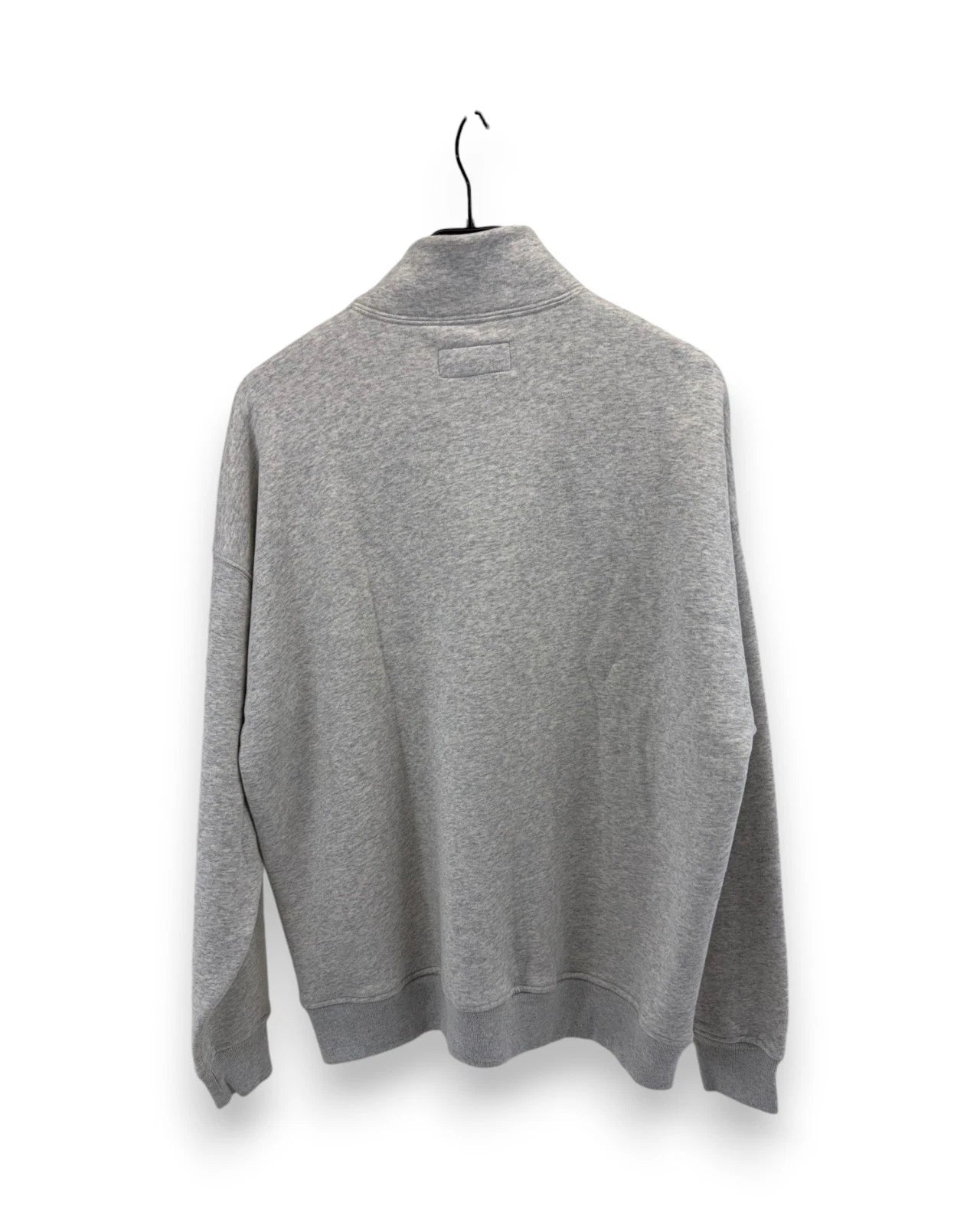 Abercrombie & Fitch Herren Essentials Half Zip Sweatshirt Gr. L Grau Pullover