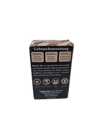 Festes Shampoo Sergejs Soap Barber Pro Performance Shampoo 100g Haar & Bart