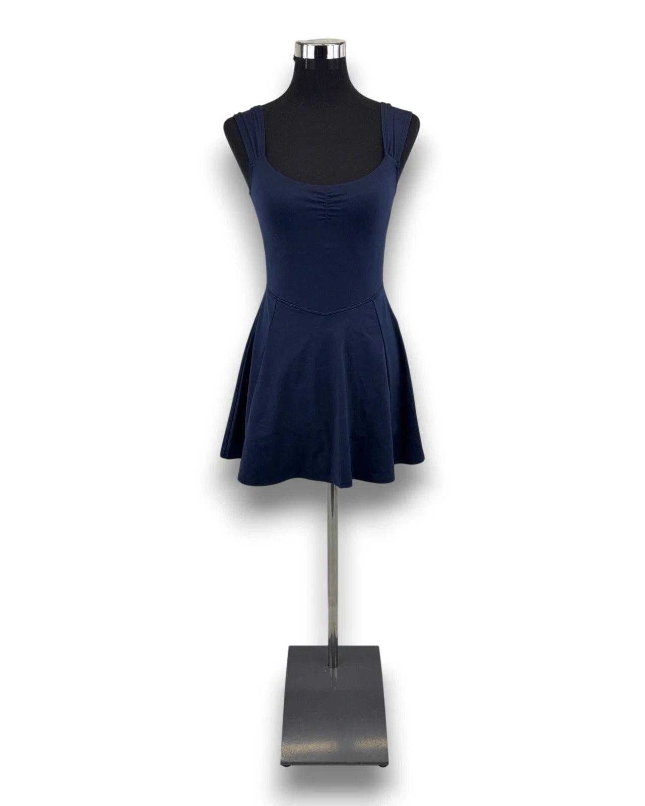 Gilly Hicks Active Dress Kleid Gr. M Marineblau Funktionskleid Innenhose