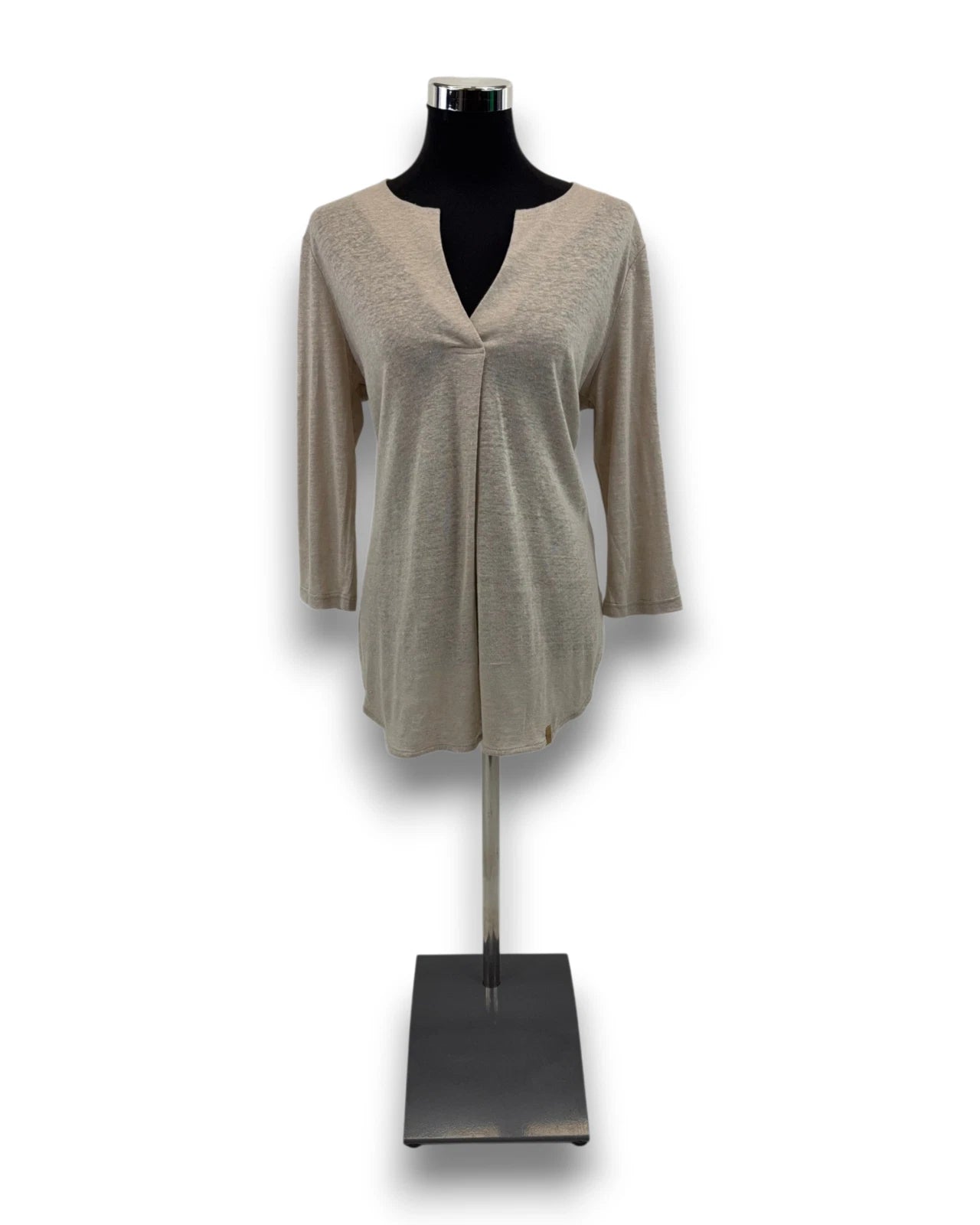 Ivanhoe Damenshirt GY Ilse Leinen Shirt Gr. 40 Naturmelange 3/4 Arm Sommershirt