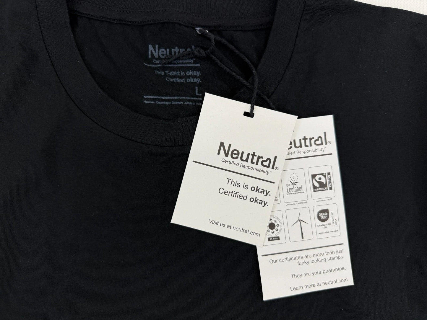 Neutral Bio T-Shirt Regular Baumwolle GOTS Organic Nachhaltig Fairtrade 3er Pack
