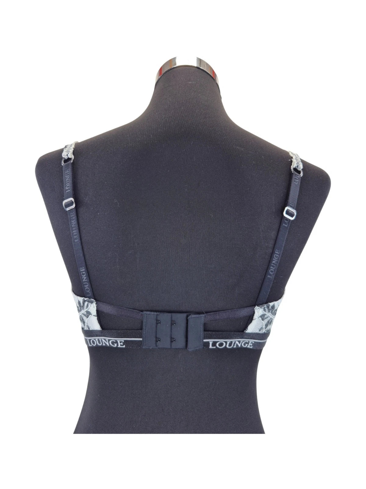 LOUNGE BH Luxe Balcony Bra EU: 65FF Schwarz Weiß Spitzen Bügel BH