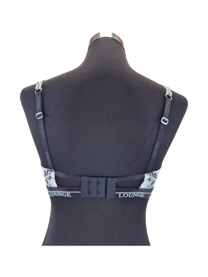 LOUNGE BH Luxe Balcony Bra EU: 65FF Schwarz Weiß Spitzen Bügel BH