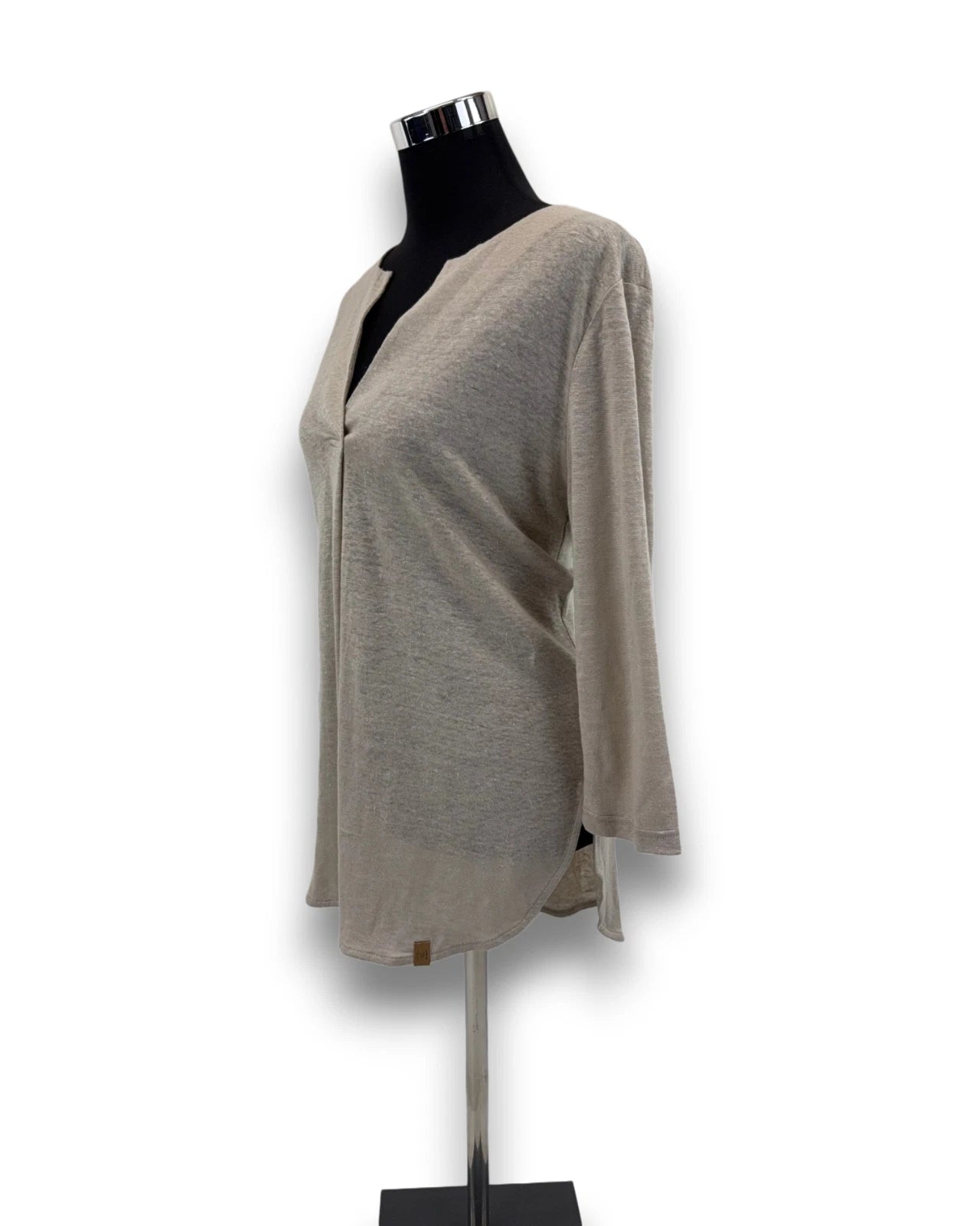 Ivanhoe Damenshirt GY Ilse Leinen Shirt Gr. 40 Naturmelange 3/4 Arm Sommershirt