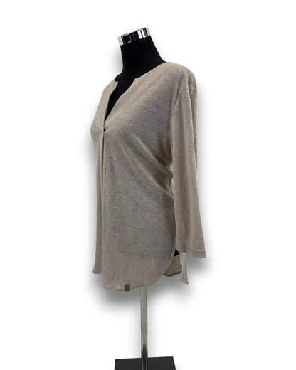 Ivanhoe Damenshirt GY Ilse Leinen Shirt Gr. 40 Naturmelange 3/4 Arm Sommershirt