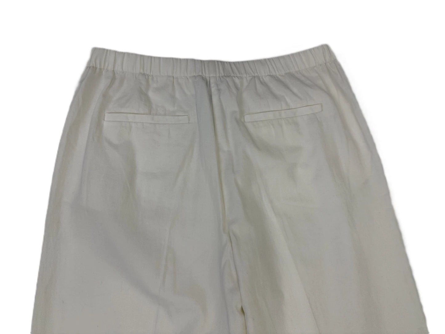 Marc OߴPolo Damen Stoffhose Gr. 38 Off White mit Leinenanteil Stretchbund