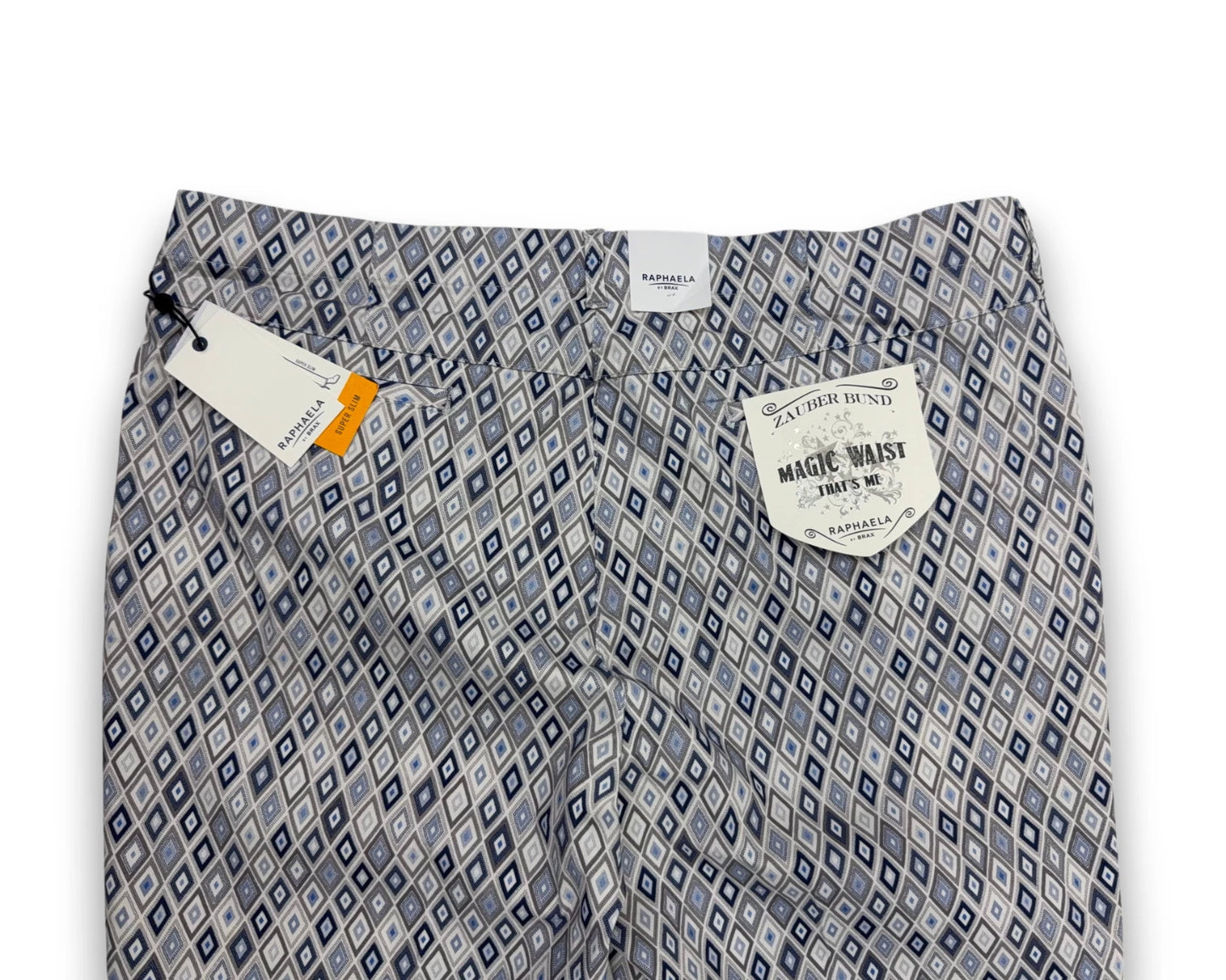 Raphaela by Brax Damen Hose Lorella Azur Blue Kurzgröße Wadenlang Gr. 46