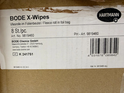 Hartmann 9819460 BODE X-Wipes Vliesrollen für Tuchspendersystem 8 x 90 Tücher