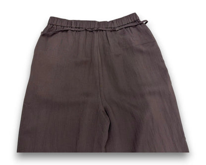 Reserved Damen Palazzohose Gr. M Dunkelbraun Relaxed Fit Hose Stoffhose