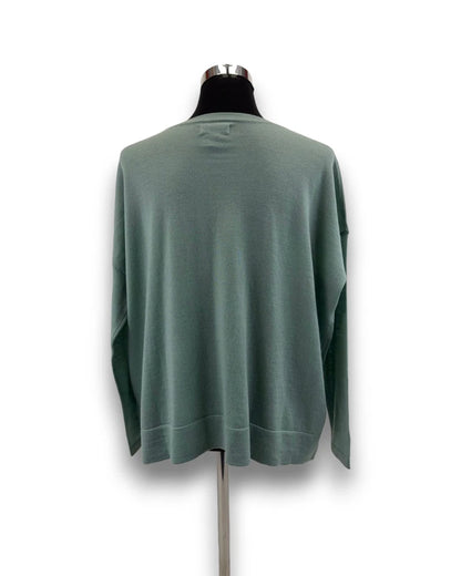 Lawrence Grey Damen Wollpullover Gr. 36 Mint Rundhals Merinowolle Pullover