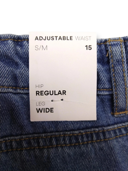 LMTD Jungen Jeans Gr. 170 Loosefit Hose Toizza in Blue Denim Stretcheinsatz
