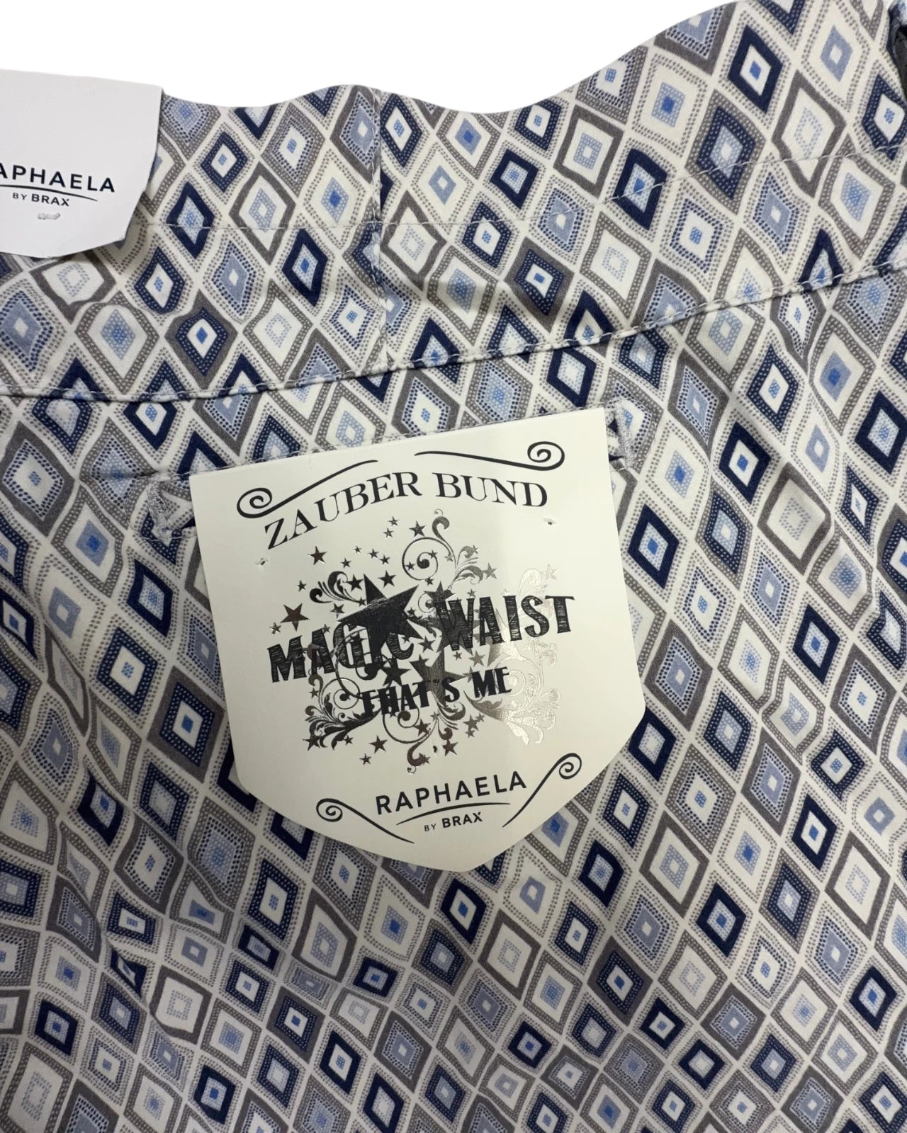 Raphaela by Brax Damen Hose Lorella Azur Blue Kurzgröße Wadenlang Gr. 46