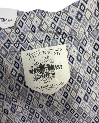 Raphaela by Brax Damen Hose Lorella Azur Blue Kurzgröße Wadenlang Gr. 46