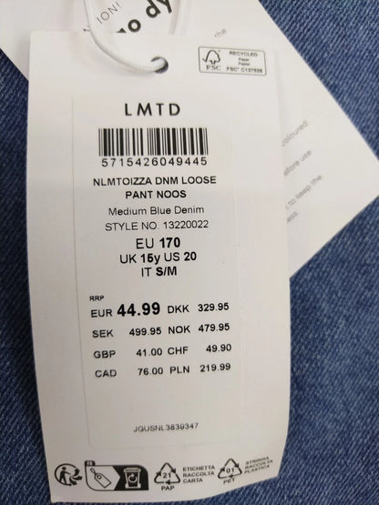 LMTD Jungen Jeans Gr. 170 Loosefit Hose Toizza in Blue Denim Stretcheinsatz