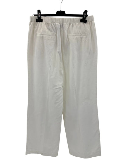 Marc OߴPolo Damen Stoffhose Gr. 38 Off White mit Leinenanteil Stretchbund