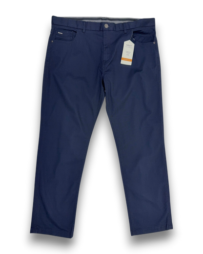 Next Herren Hose Dunkelblau W40 L31 Stretch Regular Fit Herrenhose fester Stoff