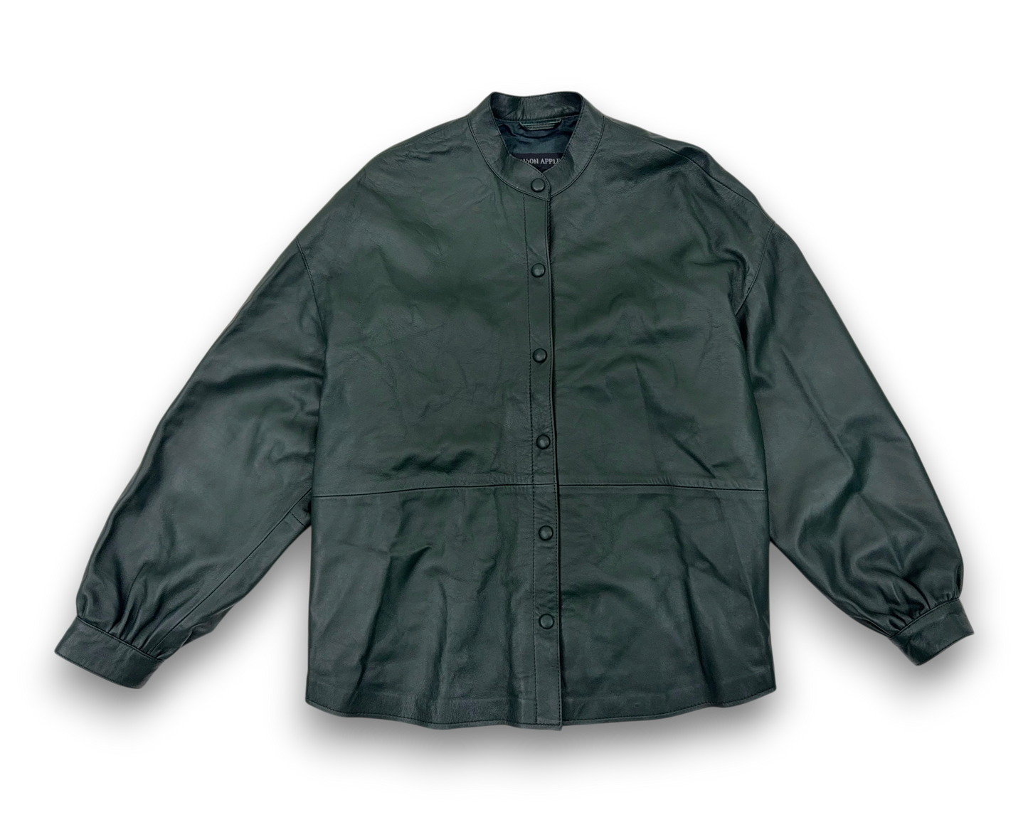 Poison Apple Damen Lederjacke – Dunkelgrün – Größe 40 Lammnappa Jacke kurz