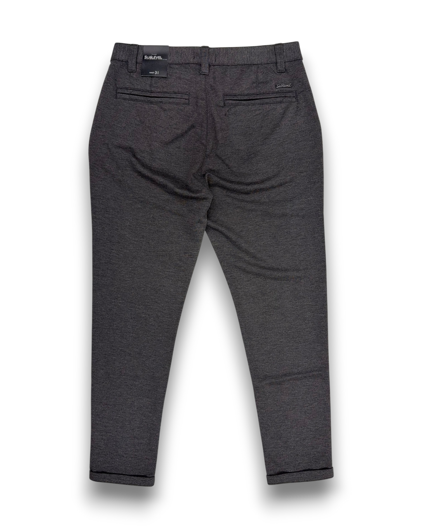 Sublevel Herren Chino Hose – Dark Grey – Größe 31 Stoffhose