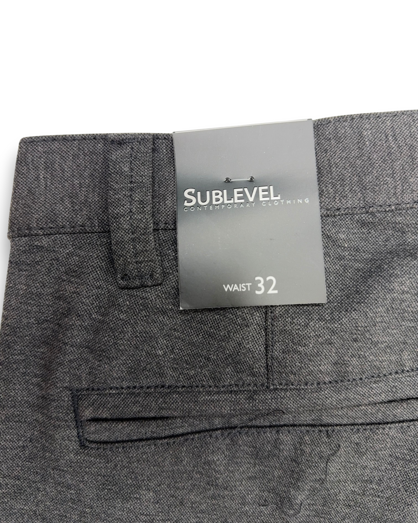 Sublevel Herren Chino Hose – Dark Grey – Größe 32 Stoffhose
