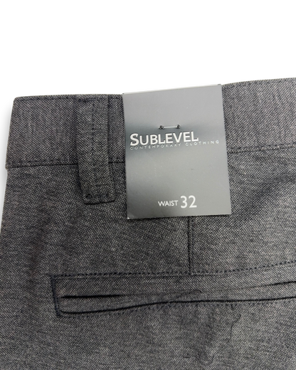 Sublevel Herren Chino Hose – Dark Grey – Größe 32 Stoffhose