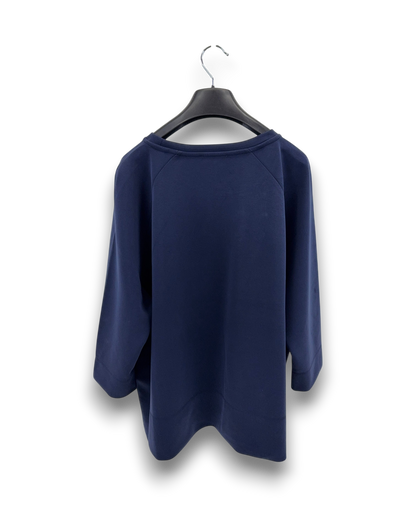 Rich & Royal Damen Sweatshirt – Dunkelblau – Größe M Pullover 3/4 Arm Loose Fit