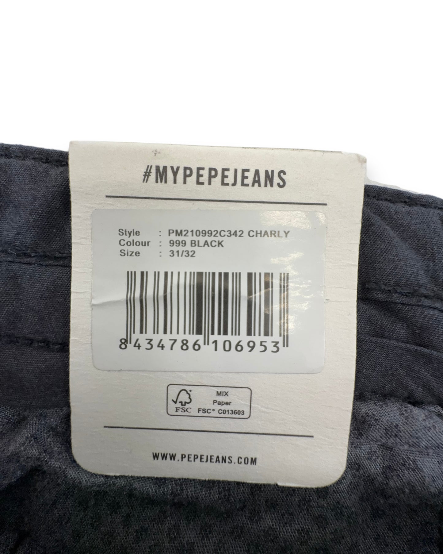 Pepe Jeans Herren Hose Charly schwarz Gr. W31 / L32 Slim Fit Hose Männerhose
