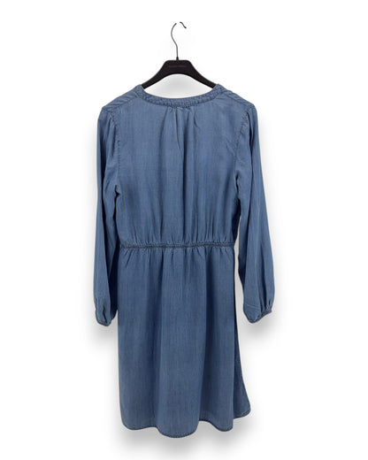 Esmara Damen Kleid in Jeansoptik Gr. 42 Blau Kleid Langarm Elastische Taille