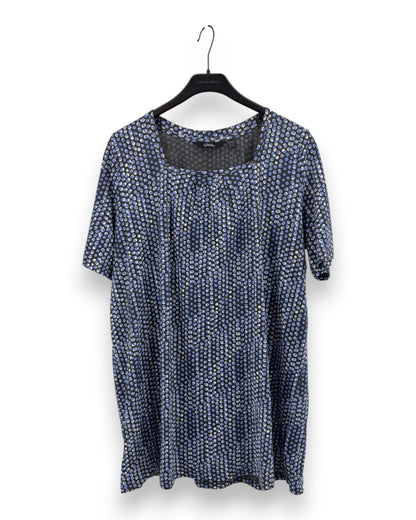 ULLA POPKEN Damen Longshirt Gr. 46/48 Langes Shirt Halbarm T-Shirt Sommershirt