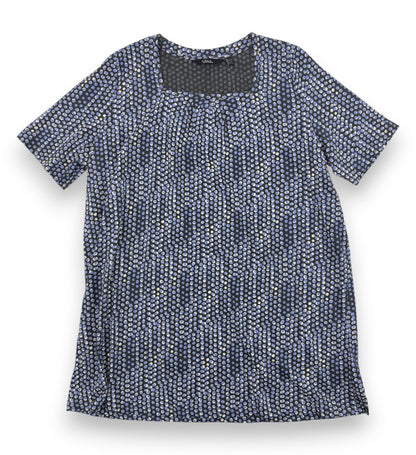 ULLA POPKEN Damen Longshirt Gr. 46/48 Langes Shirt Halbarm T-Shirt Sommershirt
