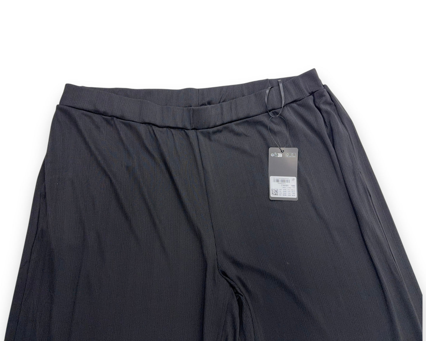 ULLA POPKEN Damen Hose Gr. 54/56 Marlenehose Stoffhose Elastikbund Rippjersey