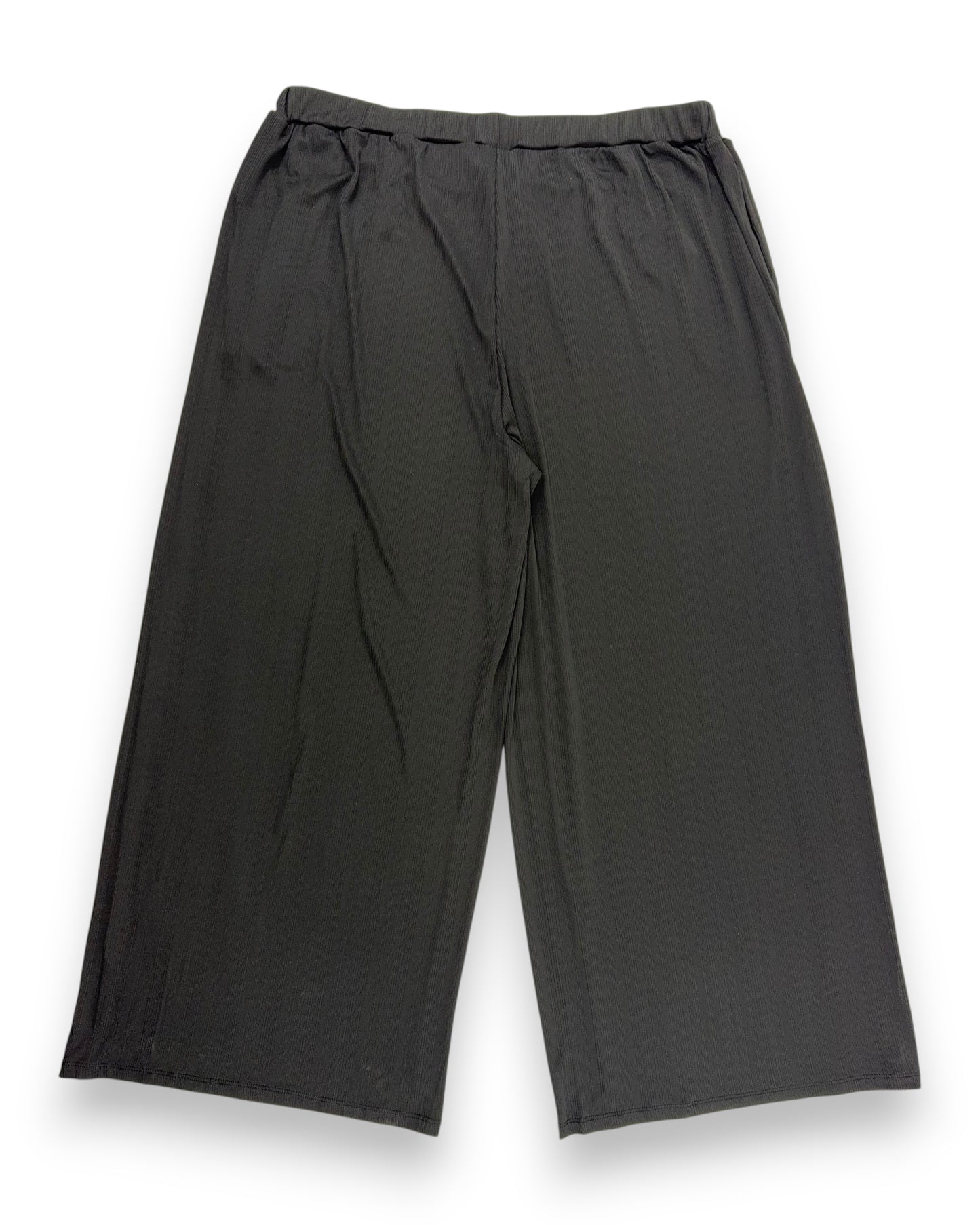 ULLA POPKEN Damen Hose Gr. 54/56 Marlenehose Stoffhose Elastikbund Rippjersey