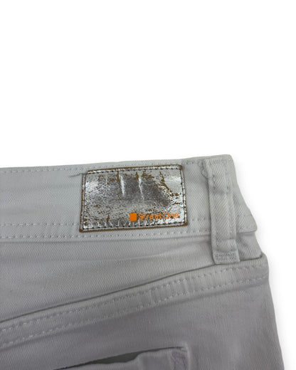Street One Damen Capri Jeans Shorts weiß Gr. W27 Sommerhose kurze Jeans