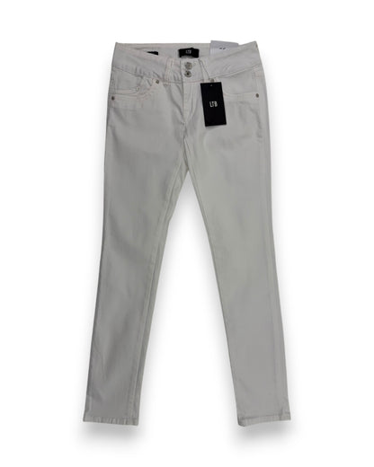 LTB Damen Jeans weiß Gr. W27 / L30 Hose Molly Slim Fit Niedriger Bund